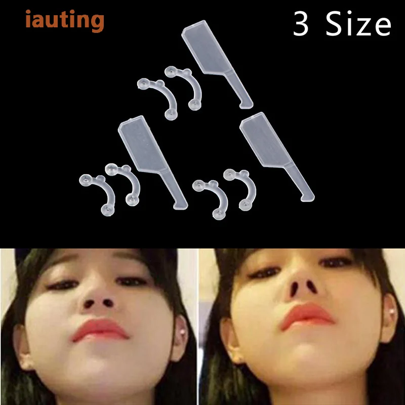 3Pcs Beauty Nose Clip Corrector Massage Tool Nose Up Lifting Shaping Clip Clipper Shaper Bridge Straightening No Pain 3 Size