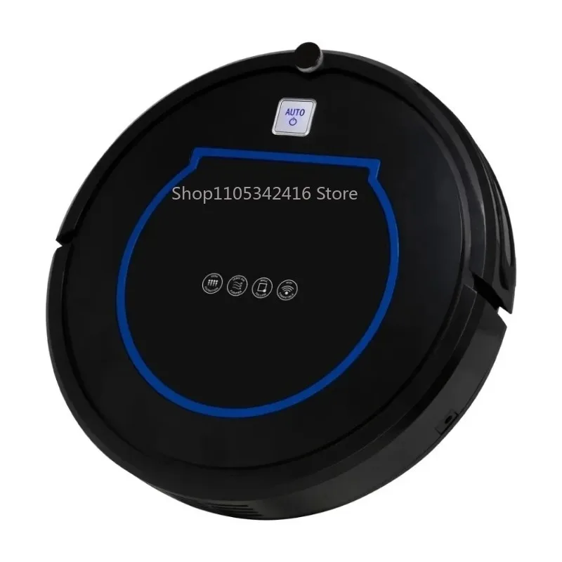Smart Robot Vacuum Pro with Ionic Pure Air Technology, Black & Blue Model RVC 47730 BK for Home Cleaning