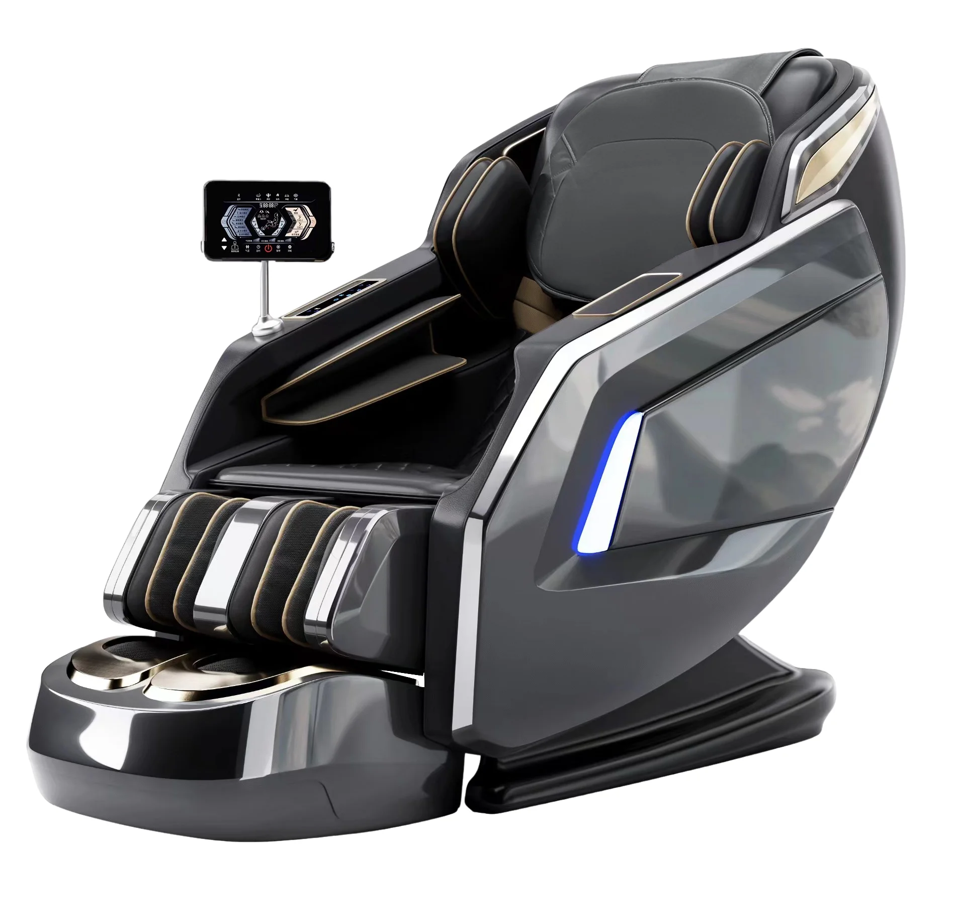 

DAWANGJIA 2024 Latest L15 China Luxury Black SL Track Heated Body Scan Zero Gravity Roller 4D Massage Chair With Speaker