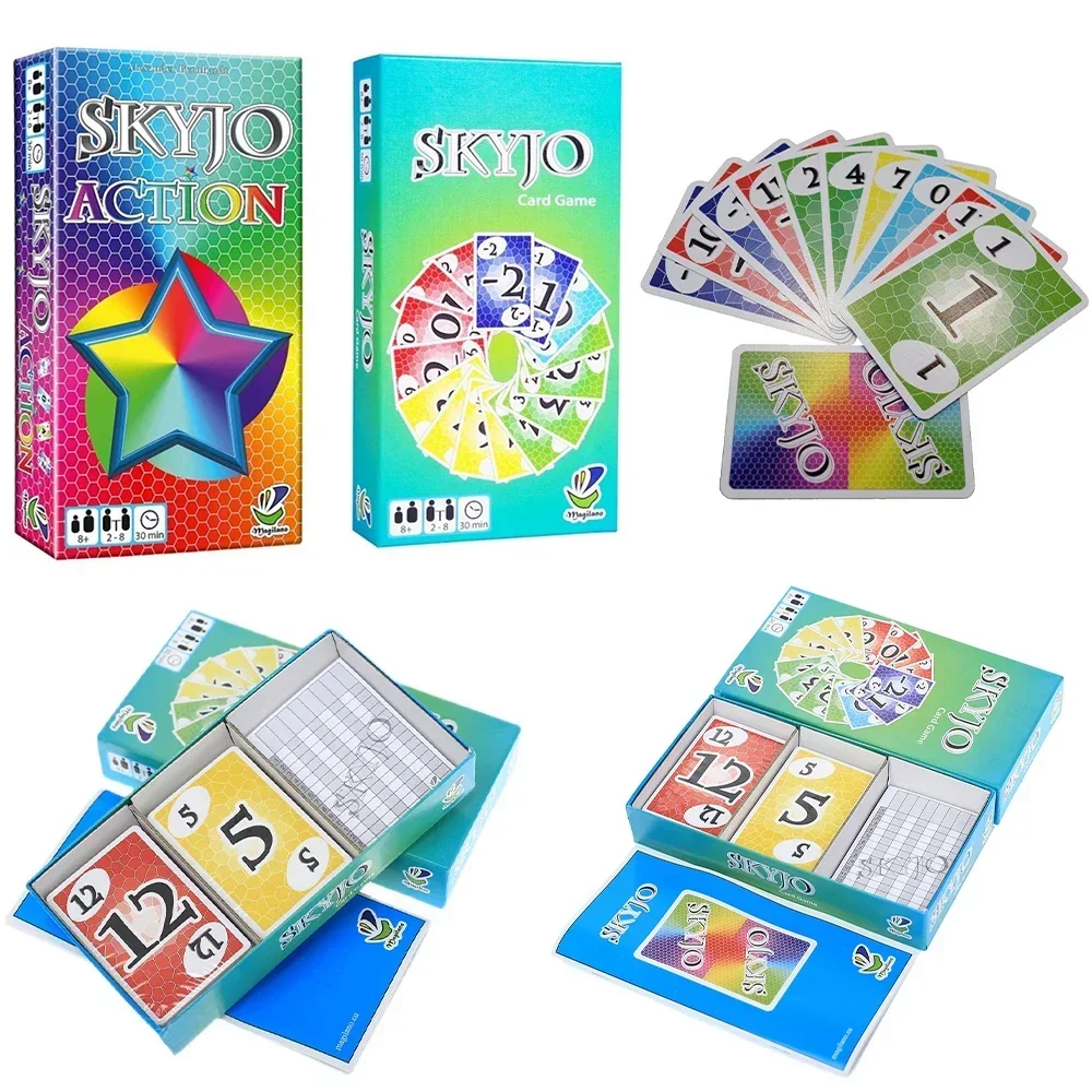 -*// Juego de cartas Skyjo 2025 y Skyjo Action skyjo jonior el nuevo diversión emocionante para sus amigos y la familia para 2 a 8 jugadores