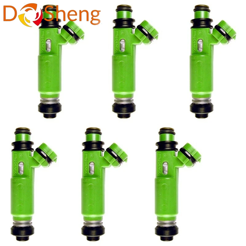 6Pcs/Lot Fuel Injectors 195500-3170 1955003170 MD332733 for Mitsubishi Montero Sport 3.0L 6G72 1998-2003