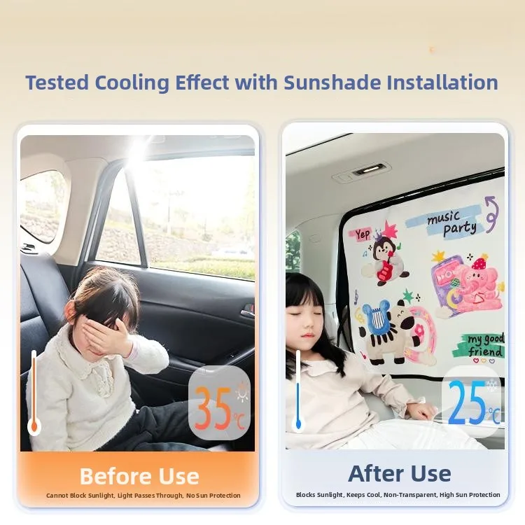 

Child Car Sunade Curtain Heat Insulation Interior Tra Sle Baby Infant Light Bloing Cloth for Tesla Auiles