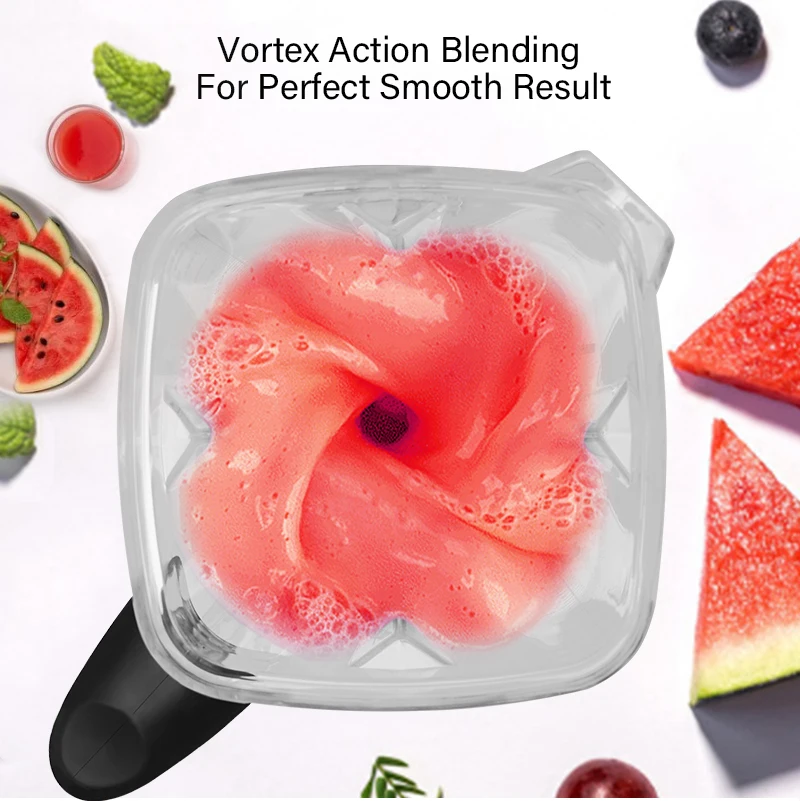 1L 1800W Heavy   Ice Blender Commercial Smoothie Maker Ice Crushing Machine Food Processor Juicer for Kitchen