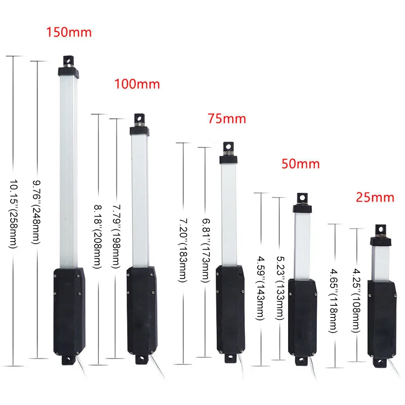 25mm 30mm Mini linear actuator 50mm 75mm 100mm 150mm Micro dc 12v 24v  motor controller Wireless Controller