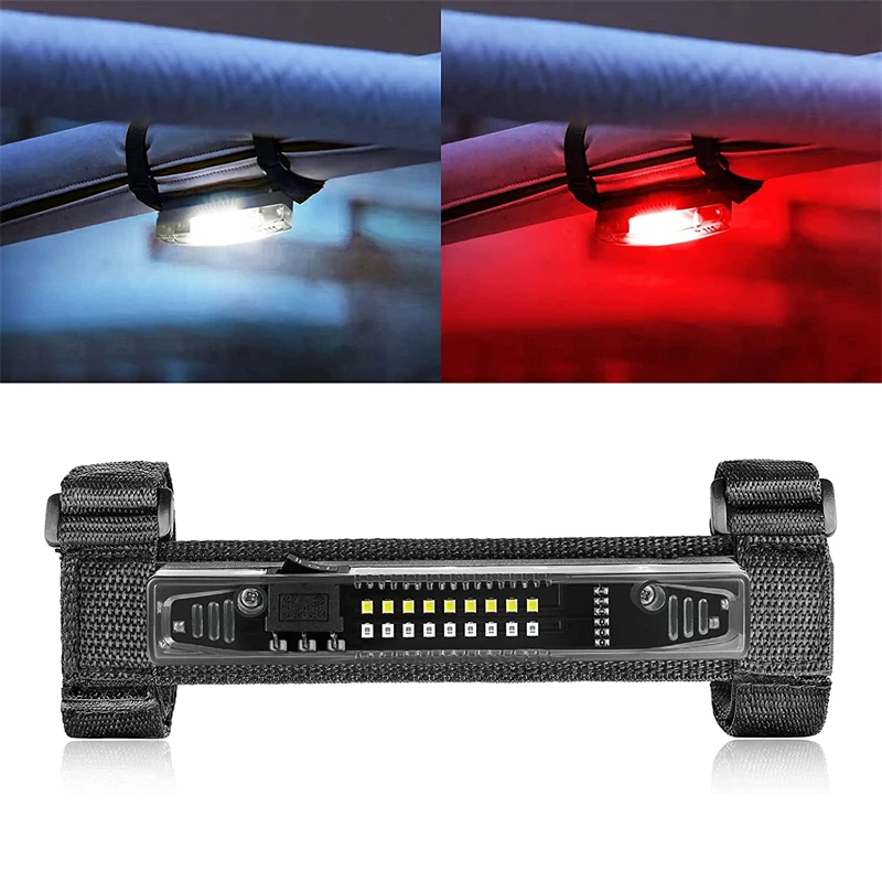 1Pcs Car Bi-color LED Lights for UTV ATV Polaris RZR Golf Dome Lights Guard Bar Lights Car Accessories