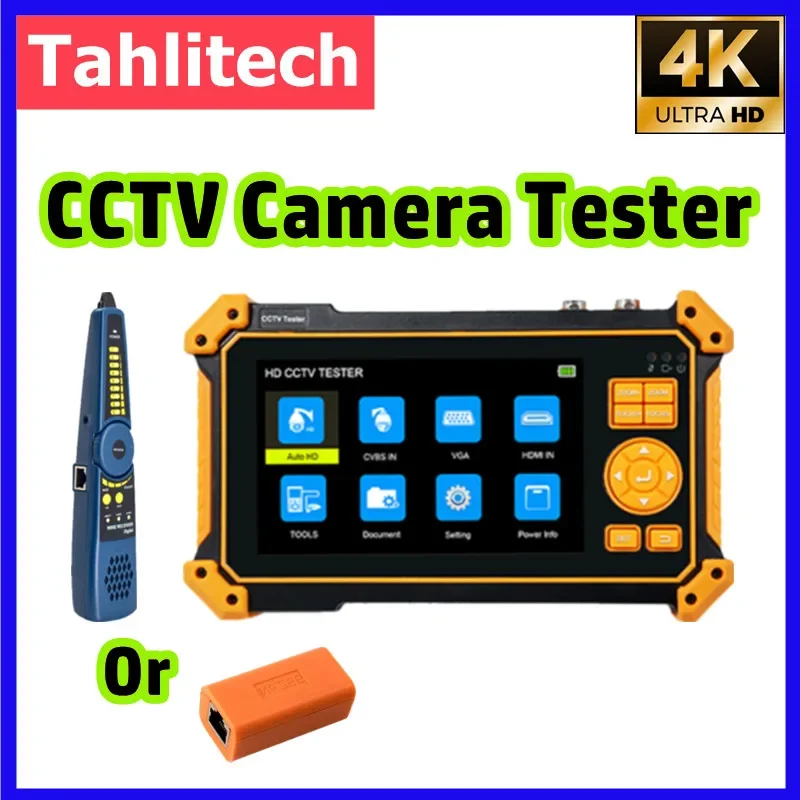 Tahlitech HD 3100/3200 CCTV Tester 5 Inch Mini Monitor HD Coaxial 8MP AHD VGA HDMI SDI Camera Tester Monitor Security Protection