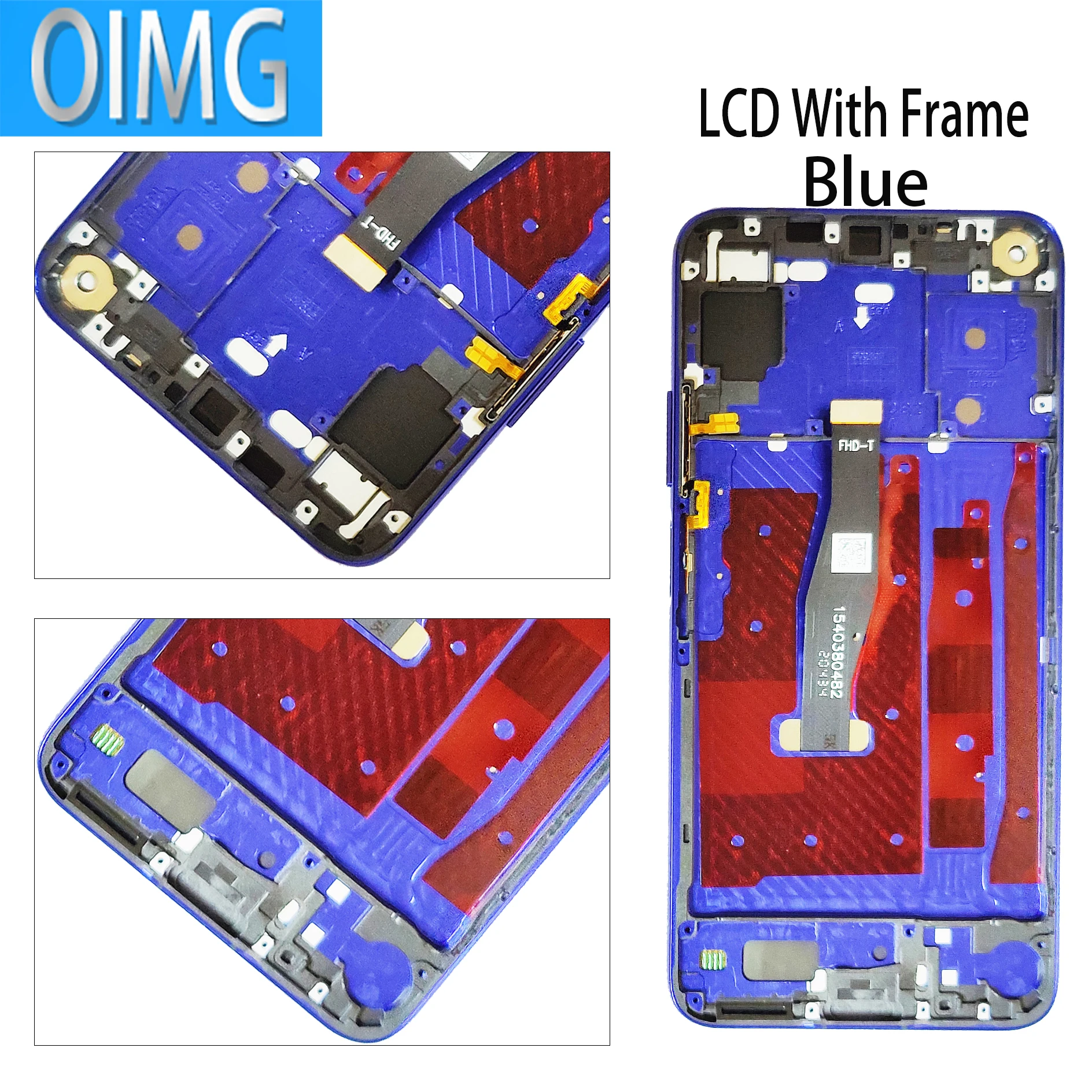 For Huawei Nova 5T Original LCD Display With Frame Touch Screen YAL L21 L61 L71 L61D  Panel Digitizer Replacement Parts