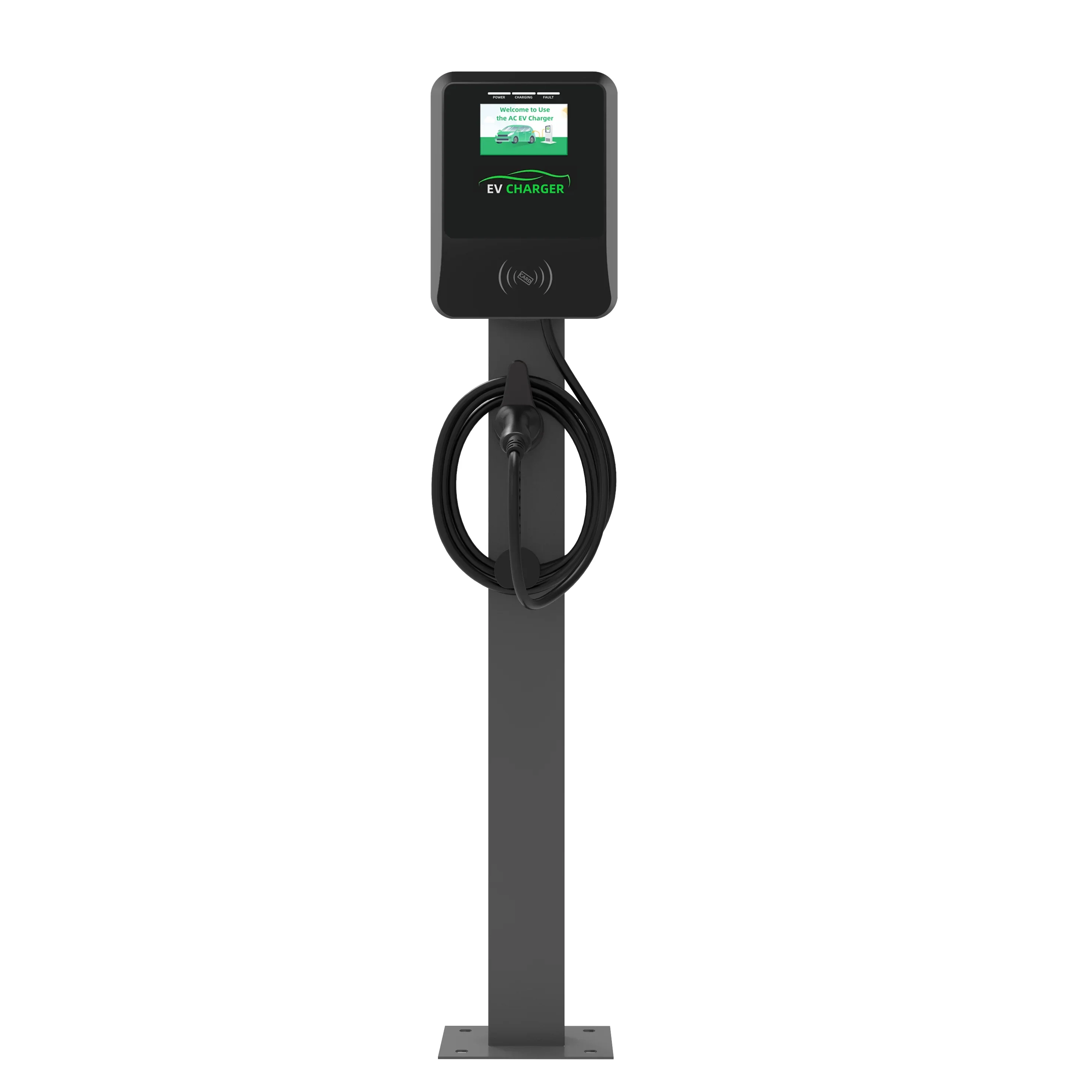 AC Fast Charging Station Wallbox 7kw 22kw EV Wall Charger 32A Wall Mount EV Charger DLB OCPP 4G