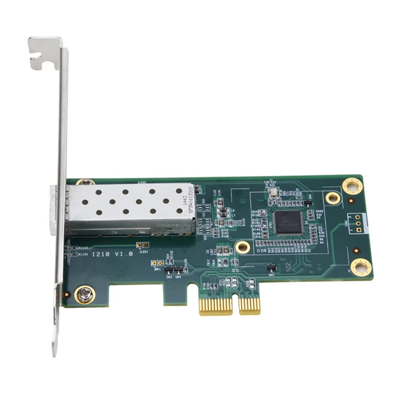 PCI-E Server Network Card Gigabit Fiber Optic Network Card I210 Chip Diskless ESXI Supports Single-Mode Multi-Mode