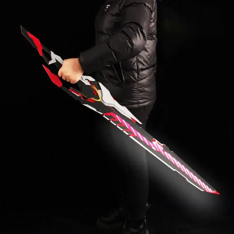 Promotie Korting 104 cm/40.94in Demon Slayer Houten Katana Zwaarden Cosplay Wapen Props Anime Randapparatuur Ornamenten Outdoor Speelgoed