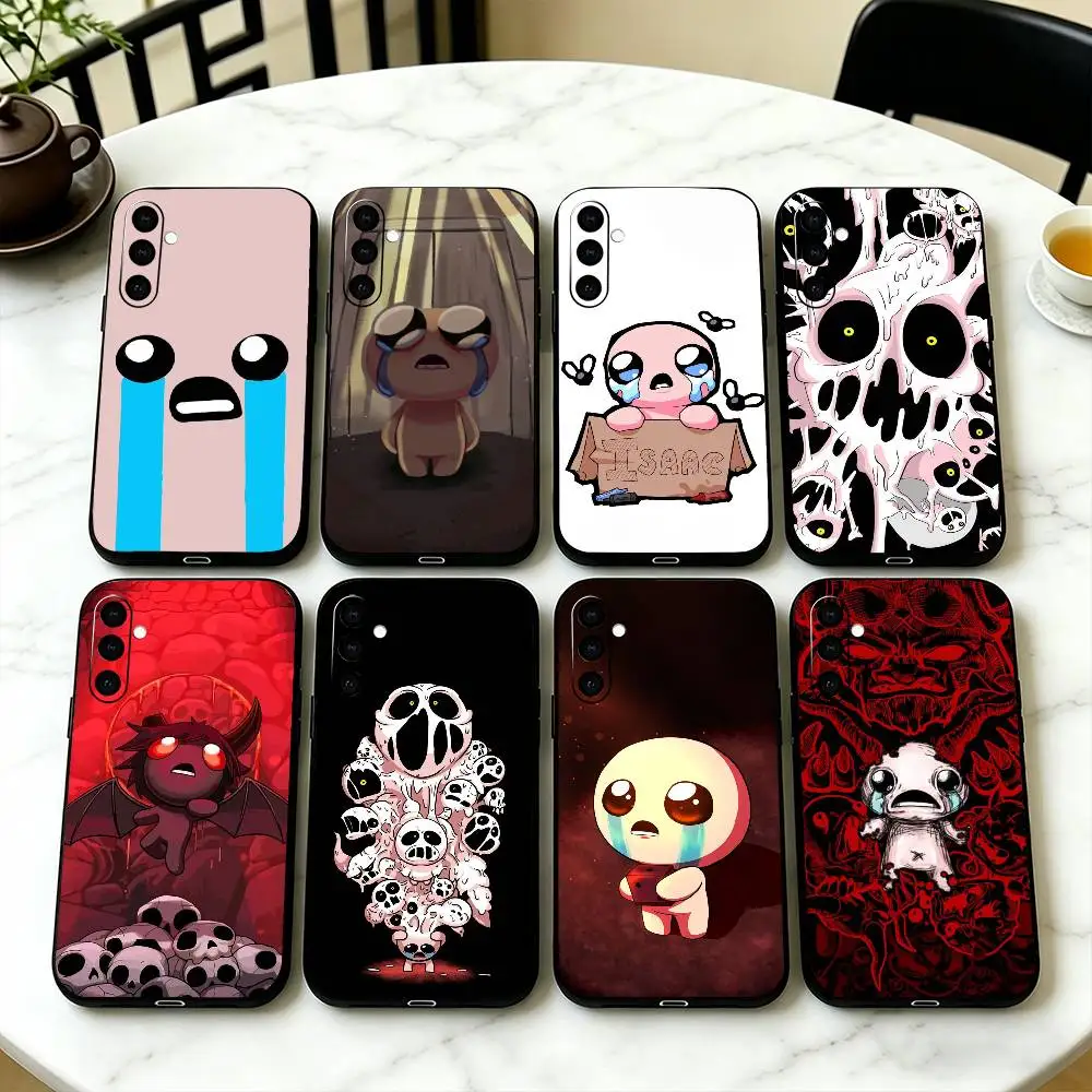 I-Isaac T-The Binding of Isaac Phone Case For Samsung Galaxy A73,A72,A71,A70,A53,A52,A51,Others Soft Black Cover