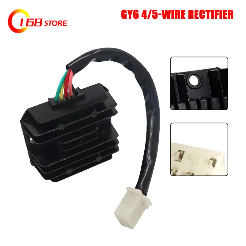 Wydajność motocykla części regulator napięcia prostownik dla GY6 50 80 100 125 150CC 250CC ATV Pit Buggie motorower skuter