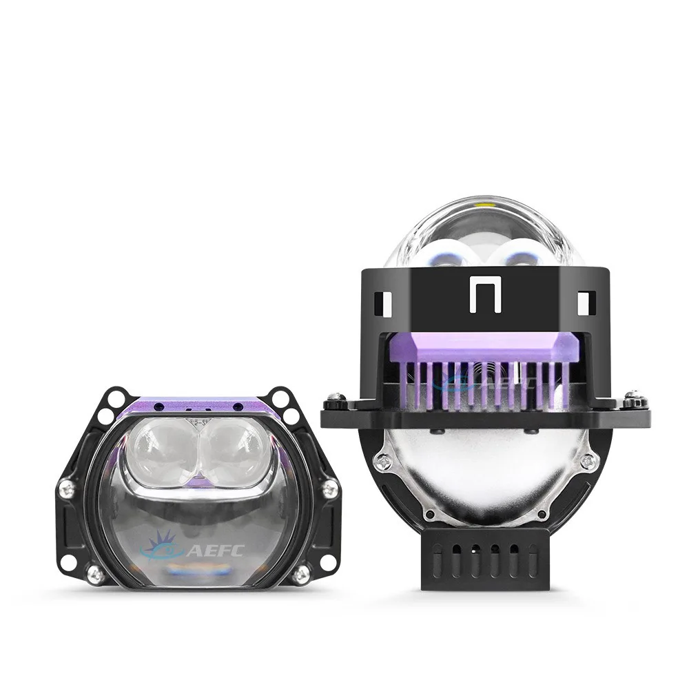 

Car Headlight Retrofit 3 Inch Bi LED Projector Lens 12V 75W 6000K Ultra Short Hi Lo Beam