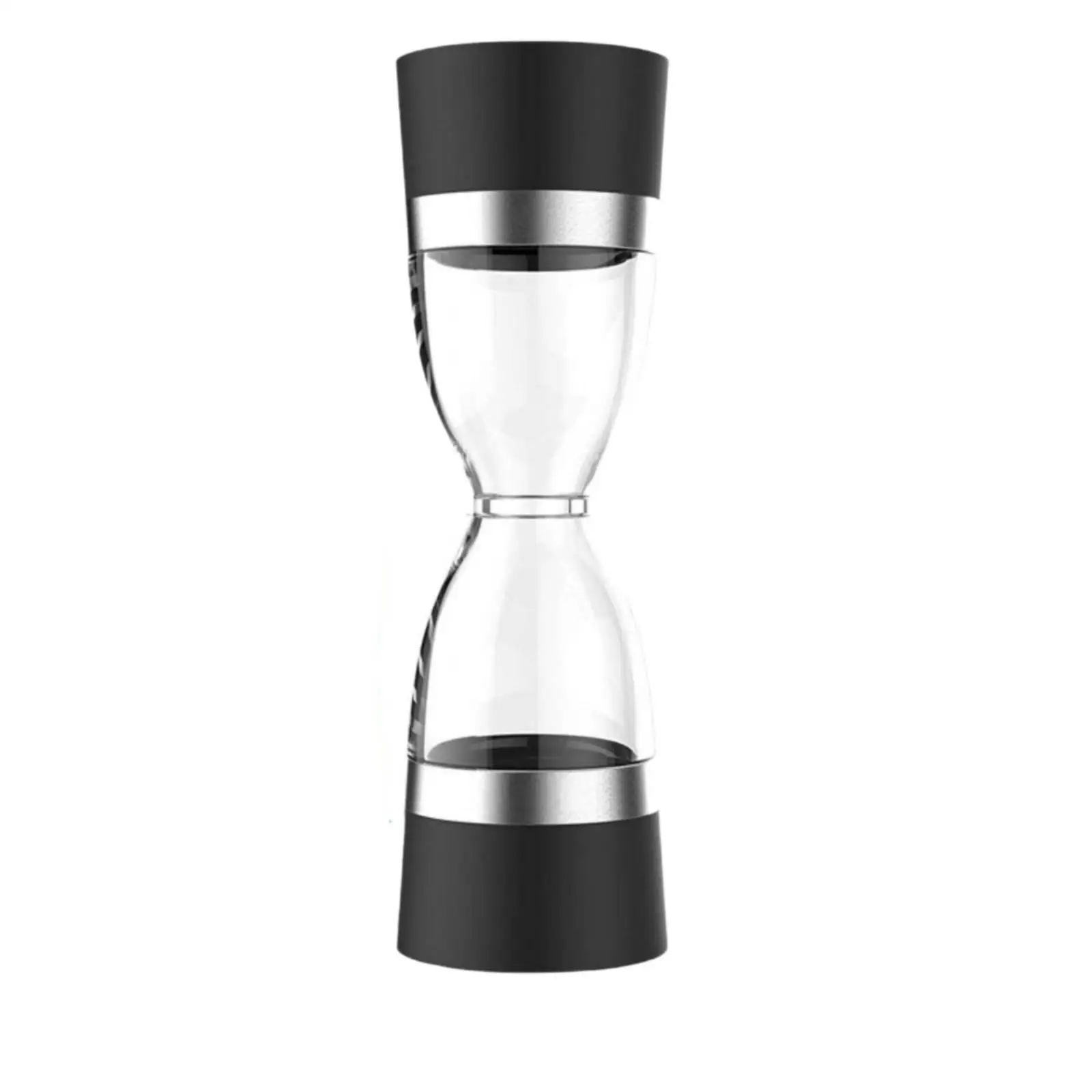2 in 1 Salt and Pepper | Compact Hourglass-Shaped Design, Stainless Steel Construction, Salt and Pepper with Dual Chambers, for