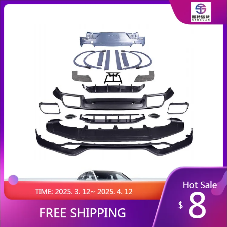 

Original Quality TKT Style Body Kits Rear Diffusers Bumper BodyKit for PorscheS Cayenne Coupe 9Y0 9Y0.1 9YA 2018-2023