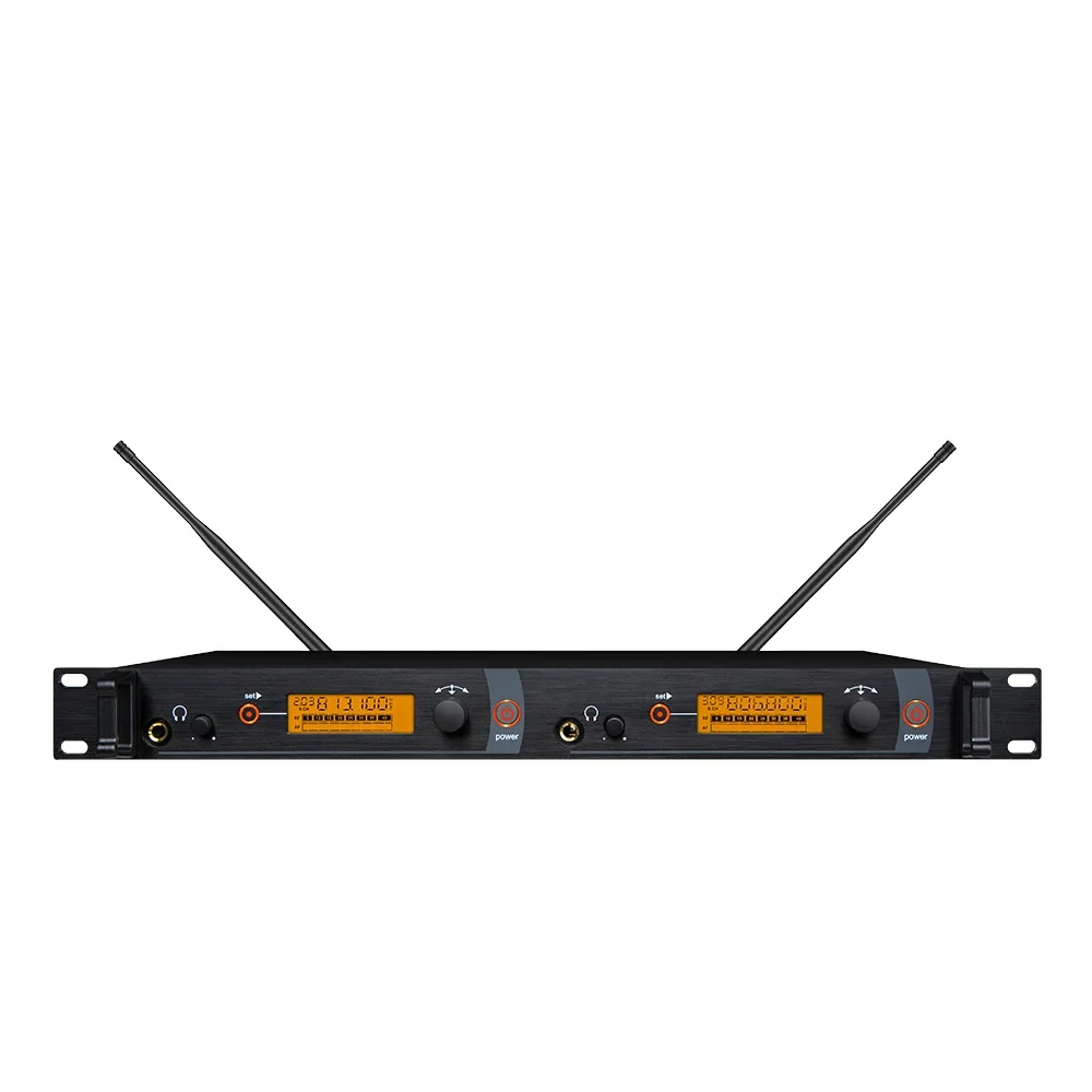 Paulkitson SR2050 Drahtloses In-Ear-Monitor-System mit Doppelsender Professionelles Bühnenmonitoring für Live-Band-Konzerte und Veranstaltungen – Detail 7