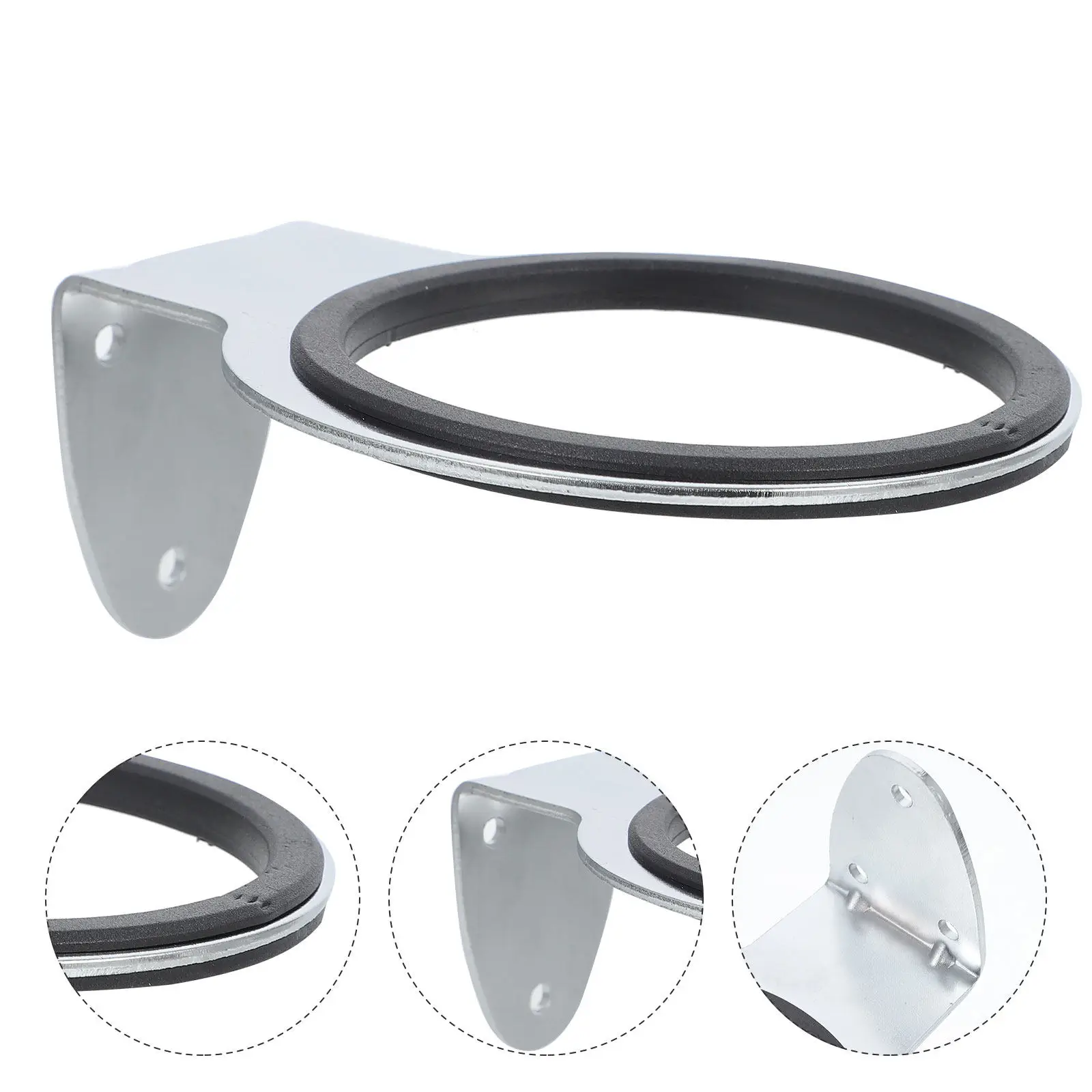 

1Pcs Wall-Mounted Hair Dryer Rack Stainless Steel Hair Dryer Stand Holder for Salon Barber Shop Hotel Bathroom