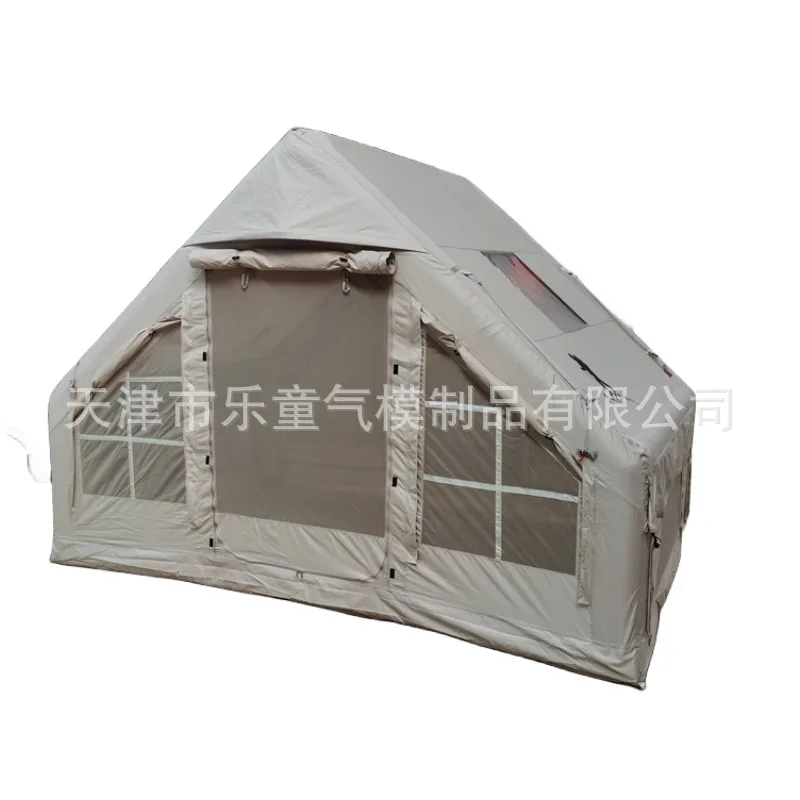 

600D полиэфирная ткань, надувная палатка для кемпинга на открытом воздухе, без строительства, непромокаемая и теплая, изысканное снаряжение для кемпинга