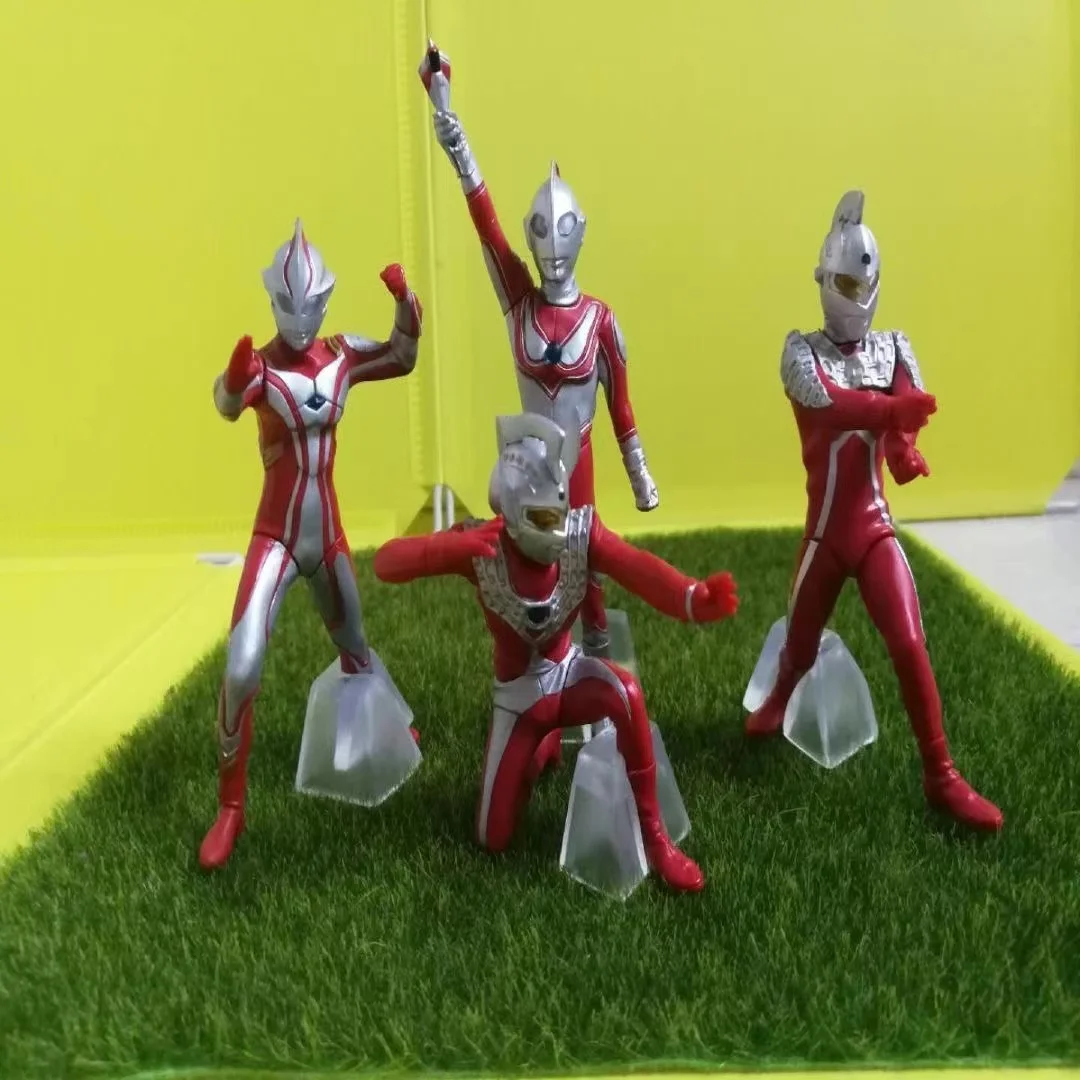 Figuras de acción de Ultraman Taro, Seven Jack Mebius, modelo de postura de combate de PVC, juguetes de regalo para niños, 9-12cm, 2024