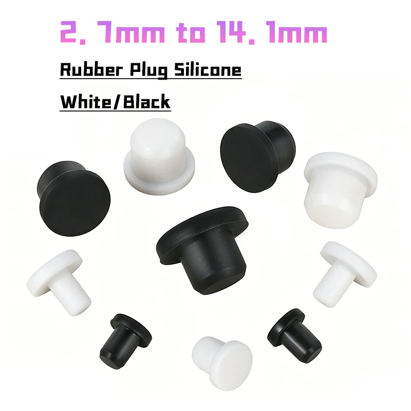 Rubber Plug Silicone Inner Hole Stopper Eyelet Joint Waterproof Washer Dustproof Stopper To Cover Holes Sealing End Cap T-plug