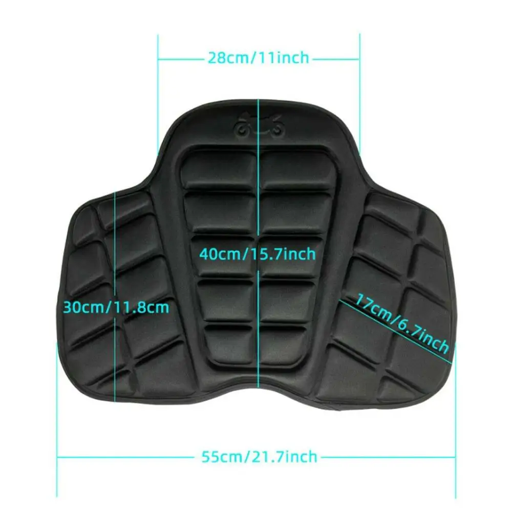 Universal Motorcycle 3D Air Comfort Gel Seat Cushion Pad Cover Pressure Relief