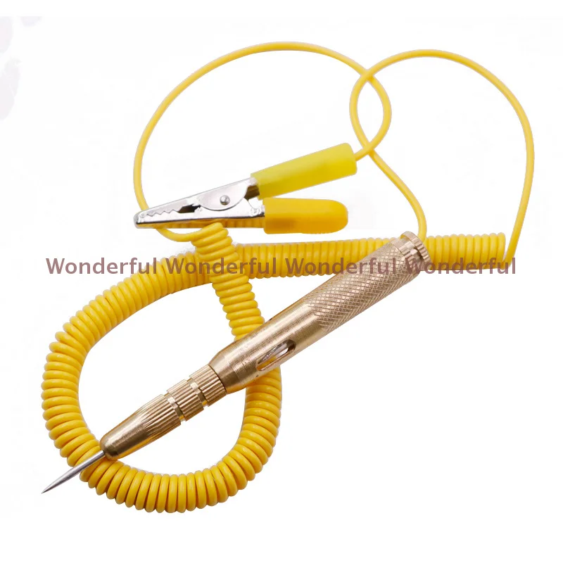 Probador de circuito de luz de coche, lámpara de prueba de voltaje, Detector de pluma, sonda, sistema de luz, herramientas de diagnóstico de prueba DC 6V 12V 24V cobre