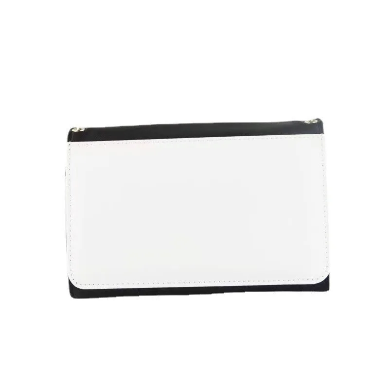 

3pcs Wallets Sublimation DIY White Blank PU Foldable Multifunctional Short Credit Card Holder With Belt