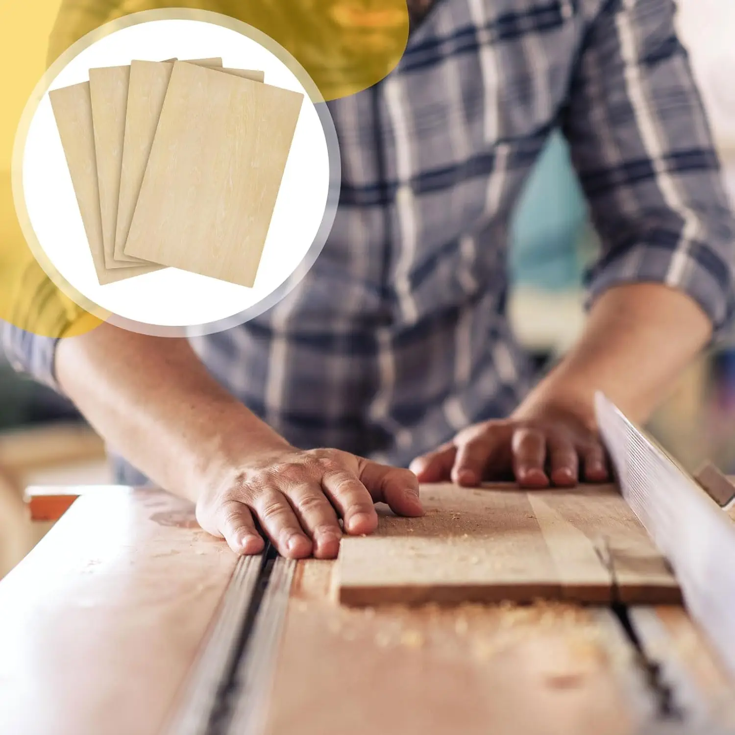 12 Folhas de Madeira de Balsa 12x18 Polegadas, Compensado de 3mm para Marcenaria, Corte a Laser, Projetos DIY