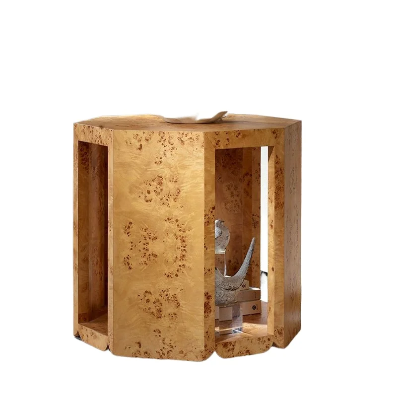 

medieval wind tree tumor veneer bedside table, small apartment bedroom bedside storage locker