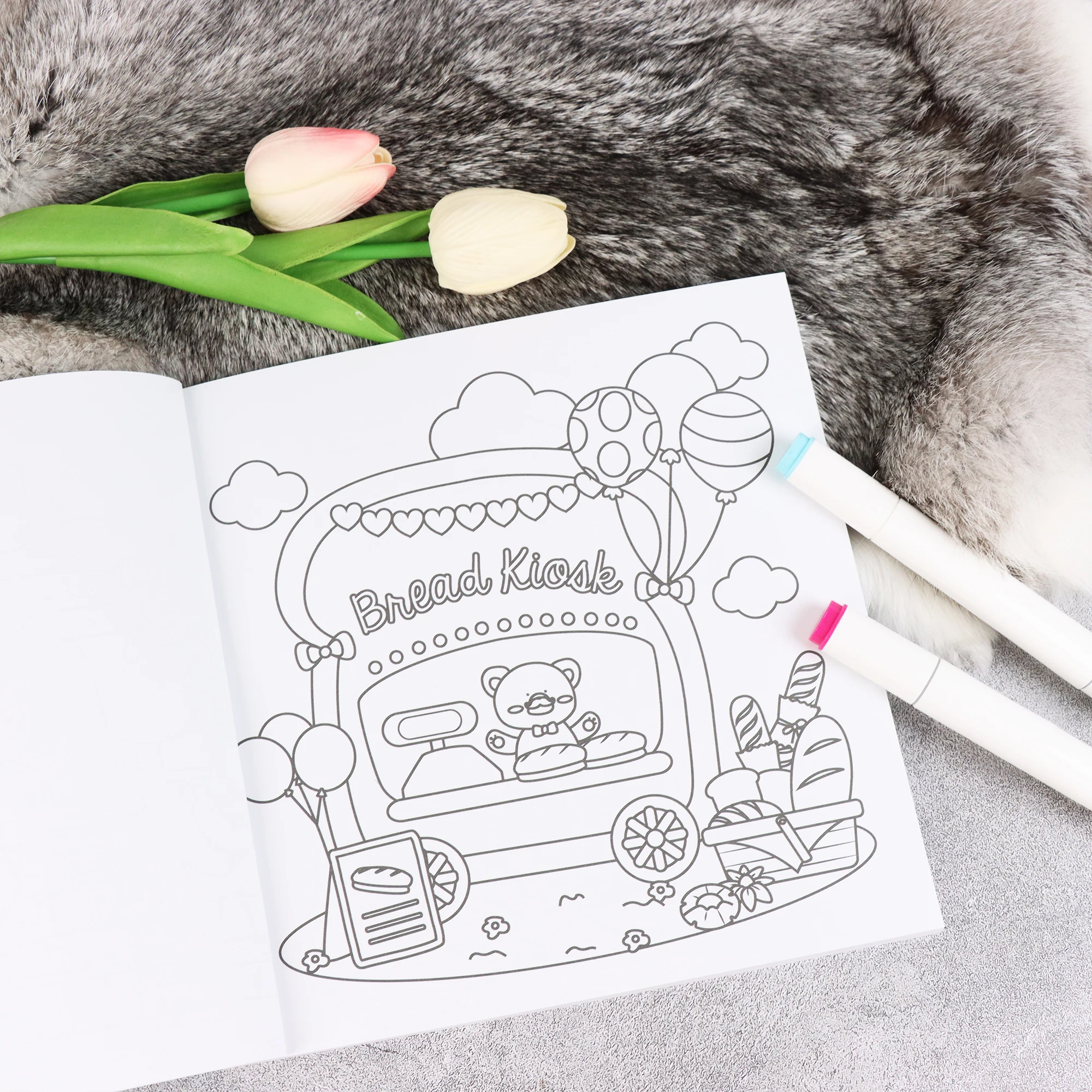 كتاب تلوين لطيف وقلب للحياة اليومية، يجب اقتناؤه لتخفيف التوتر والاسترخاء والعناية الذاتية. #6