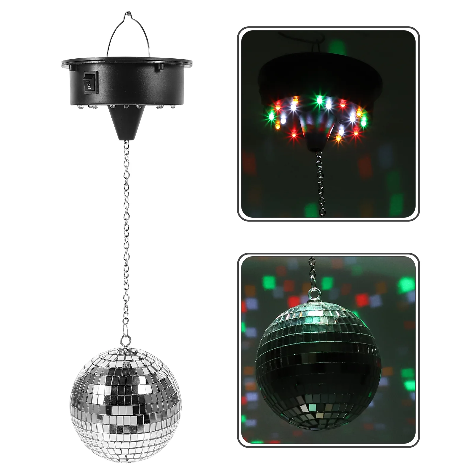 Large Rotating Party Disco Lamp Lights Hanging Decor For Parties Bar DJ Lighting Retro Reflective Home