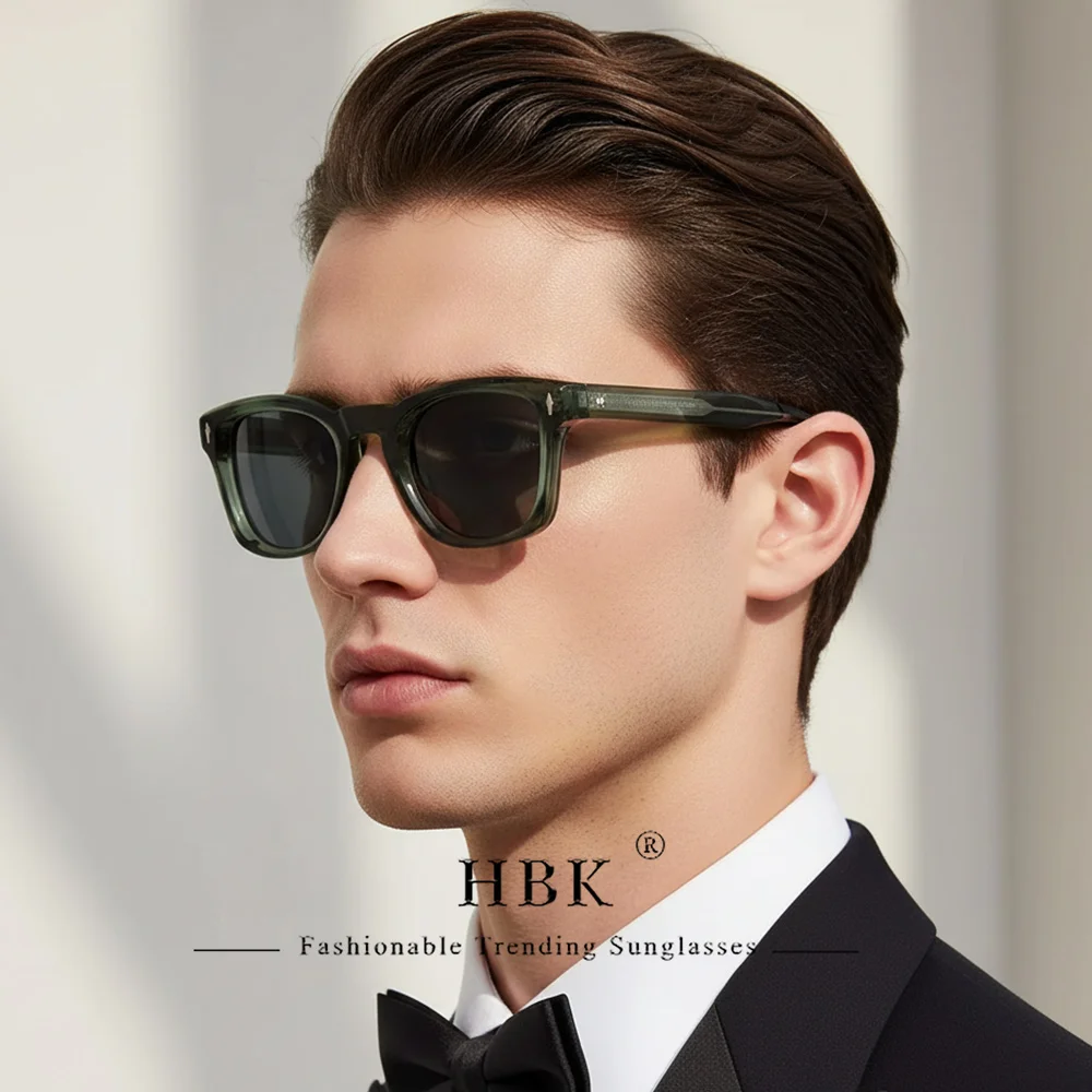 

HBK Fashion Men Polarized Sunglasses Brand Design Square Sun Glasses Fashion Women's Outdoor Party Travel Eyeglass Uv400