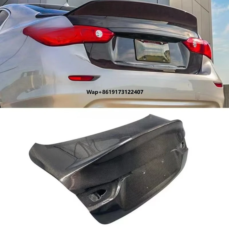 

New CSL-style Carbon Fiber Rear Luggage Compartment, Perfect Accessory for Q50.