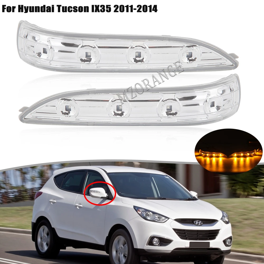 Indicatore di direzione dello specchio laterale per Hyundai IX35 Tucson 2010-2014 indicatore di direzione della versione ue lampada accessori per