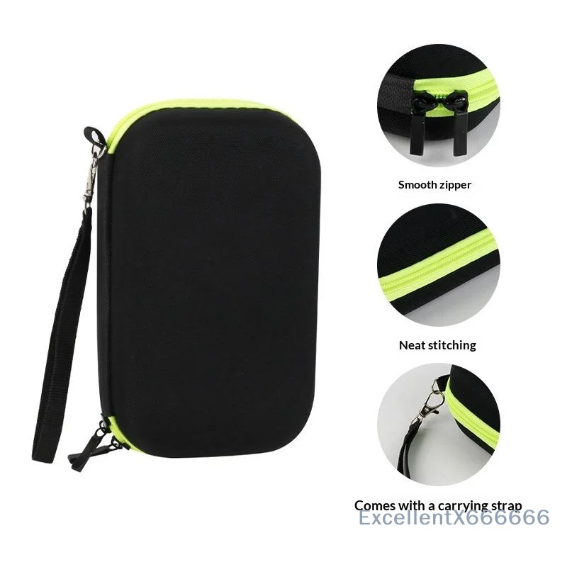 Durable EVA Electric Shaver Trimmer Travel Case Protective Storage Bag for One Blade QP2530 QP2520 Daily Use