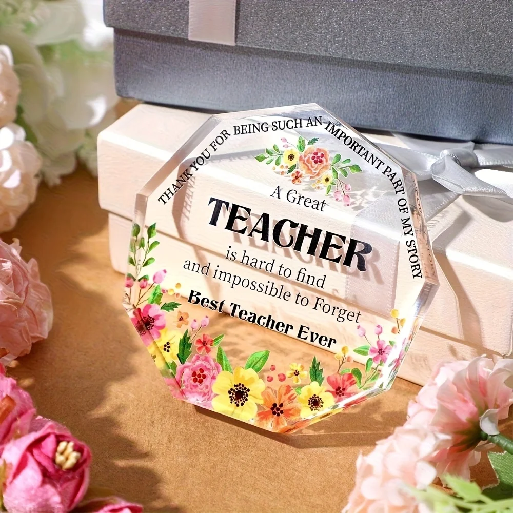 هدية عيد الحب للمعلم، هدايا تقدير المعلم، تصميم زهرة نونناجون، مثالية لتقاعد المعلم وديكور المكتب #4