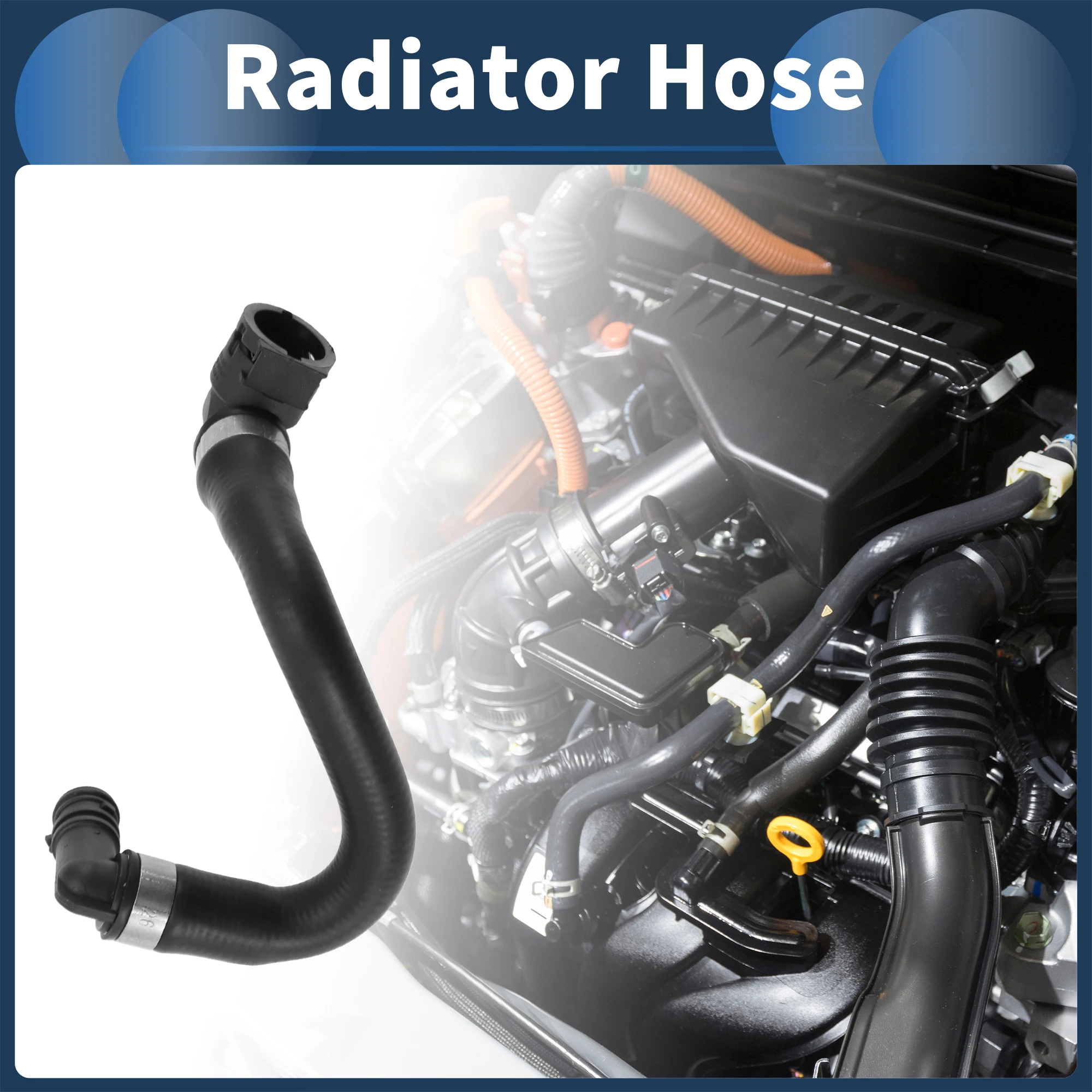 UXCELL Radiator Hose Heater Hose No.11531711385 for BMW 740i 740iL 750iL 1998-2001 Black Rubber 1 Pc Coolant Pipe Good Sealing
