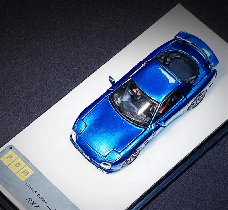 PGM 1:64 FD3S RX7 Metal Blue ordinary / luxury Limited999 Diecast Model Car