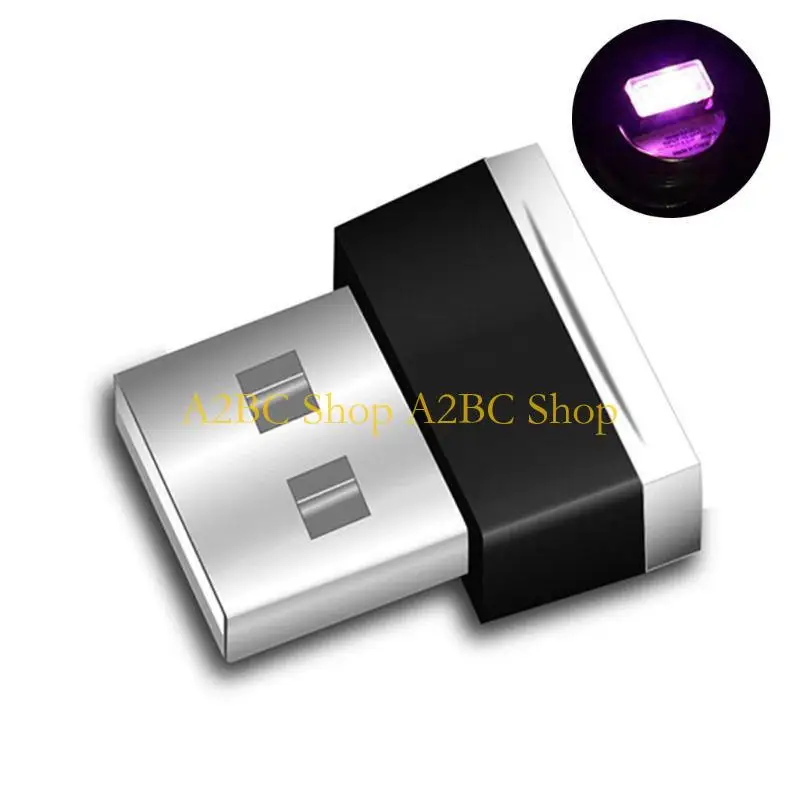A2BC USB LED Night Lights Car Interior Lamp Auto Decoration Lights