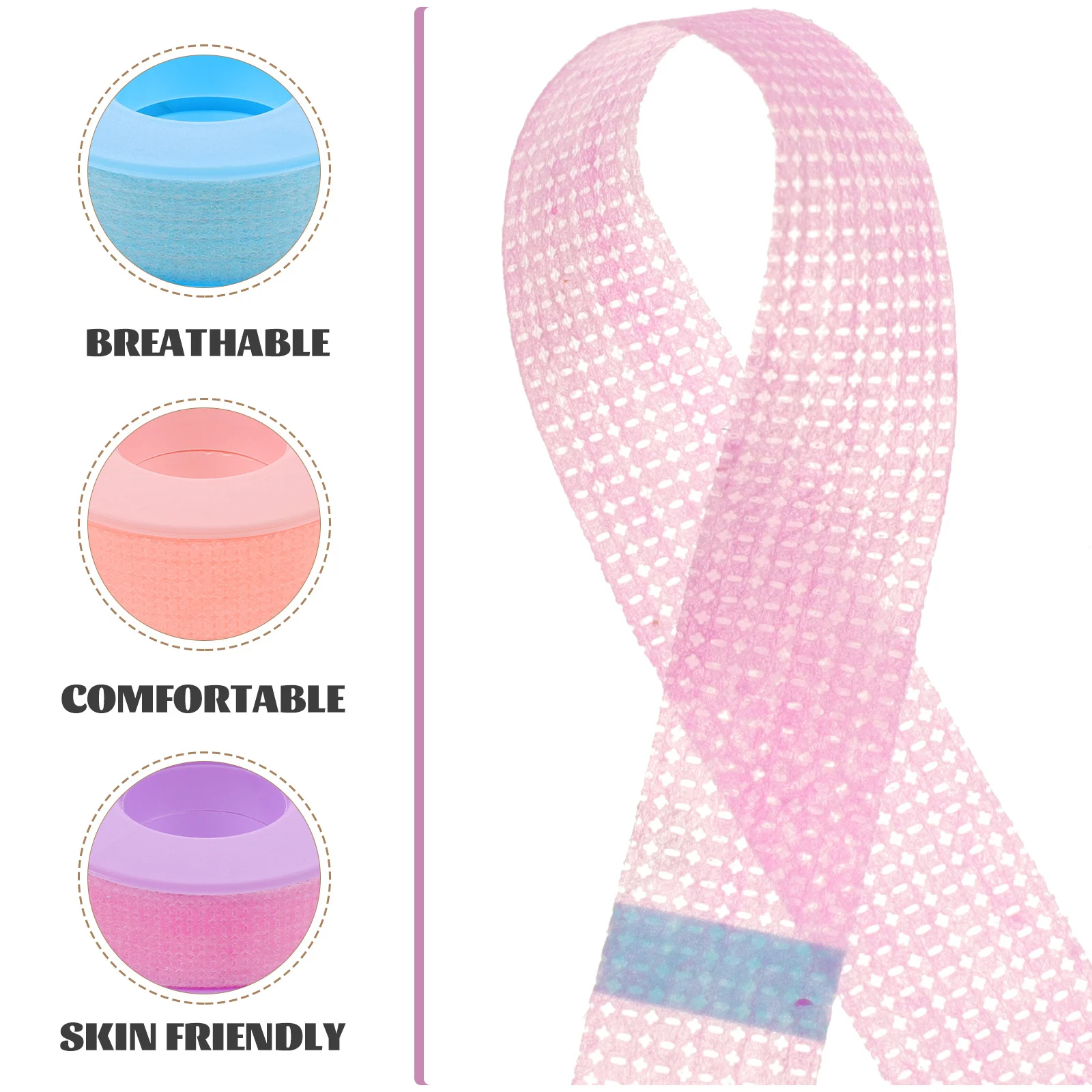 

3 Rolls Eyelash Tape for Eyelash Extensions Soft Non-Woven Silicone Gel Lash Extension Supplies Comfortable Isolation Tape DIY