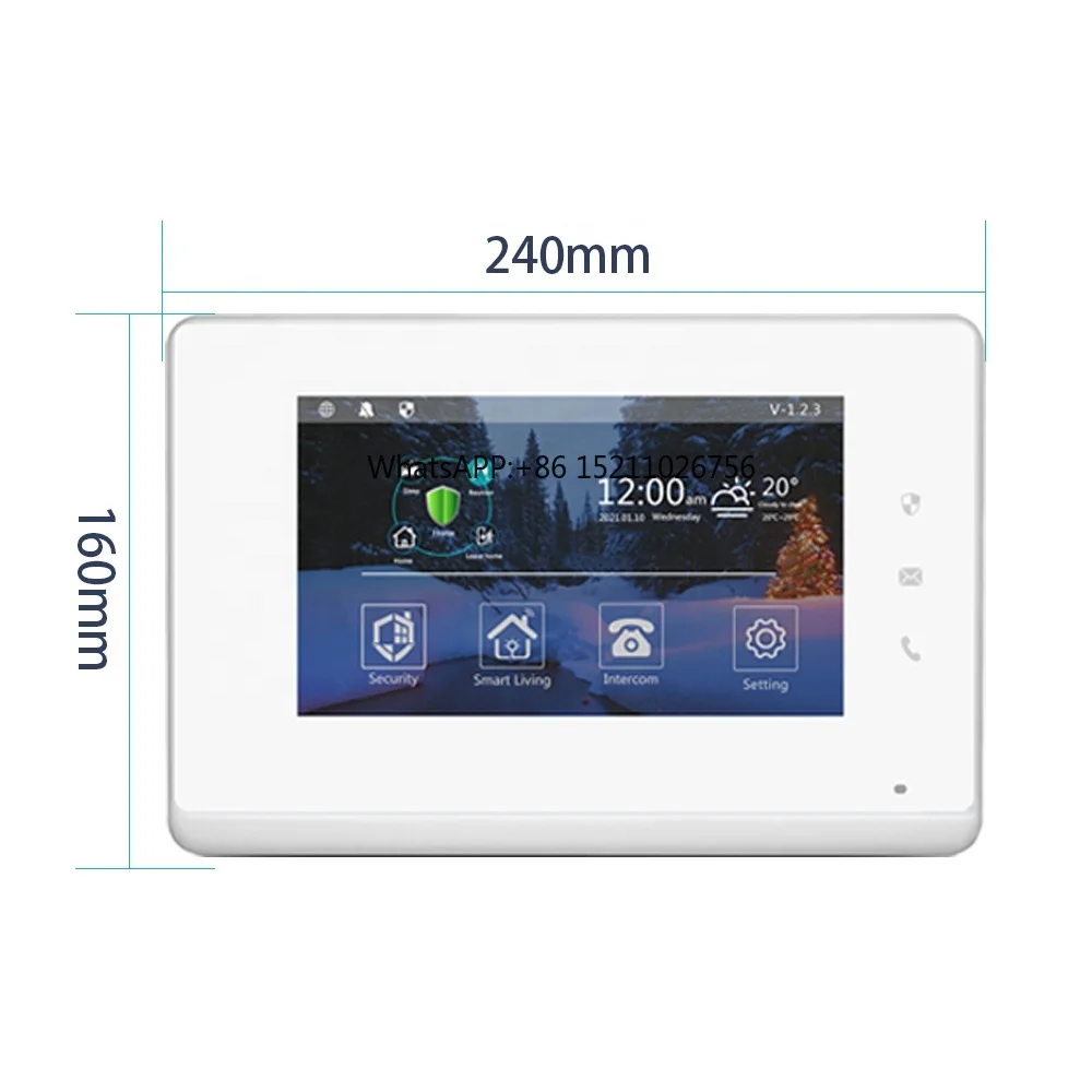 7 inch video door phone indoor unit integrated Digital video intercom,smart home system, alarm and scene function