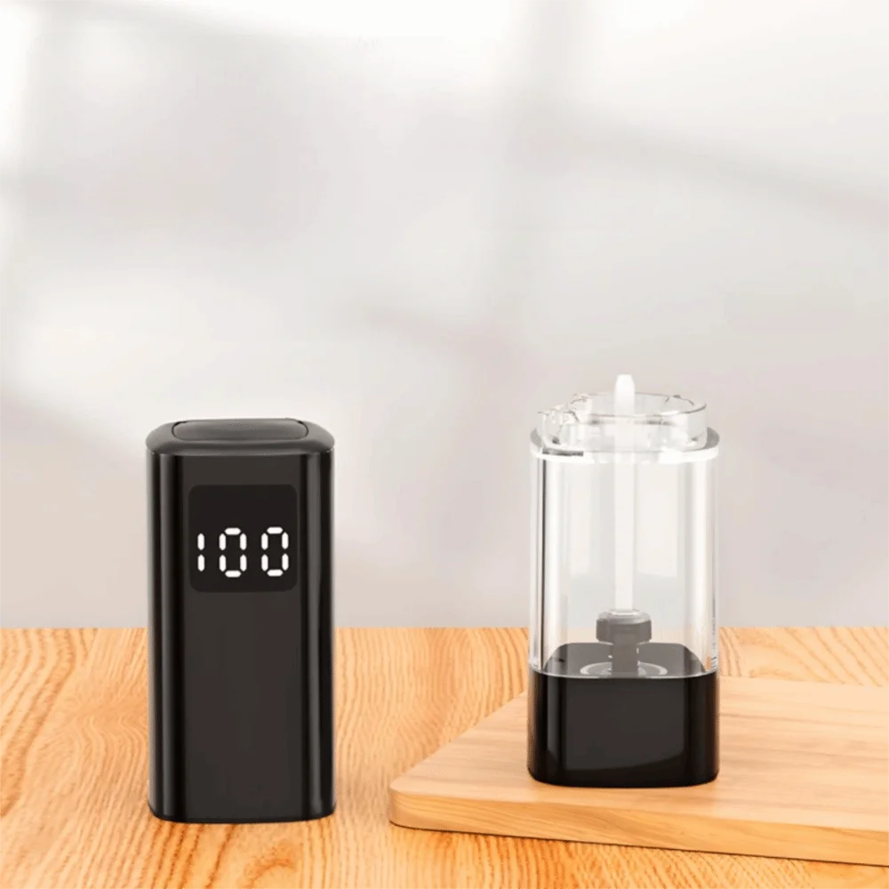Adjustable Particle Coarseness Electric Salt and Pepper Grinder LED Display Rechargeable Seasoning Grinder Bottle Removable