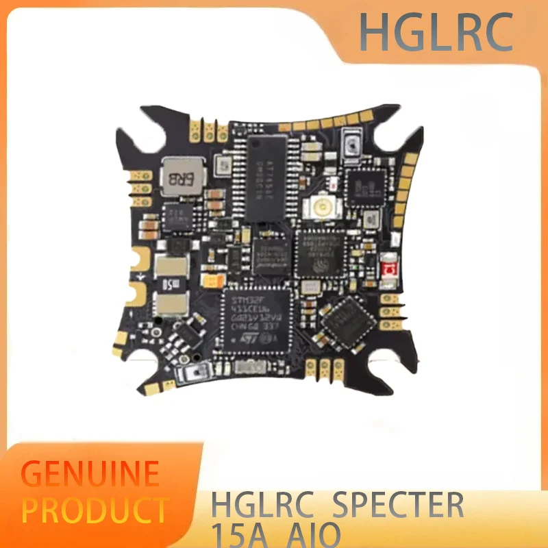 

HGLRC SPECTER 15A AIO MPU6000 F411 Flight Controller Bluejay 15A 4in1 ESC UARTS ELRS 2.4G RX 2-4S 25.5X25.5mm for RC FPV Drones