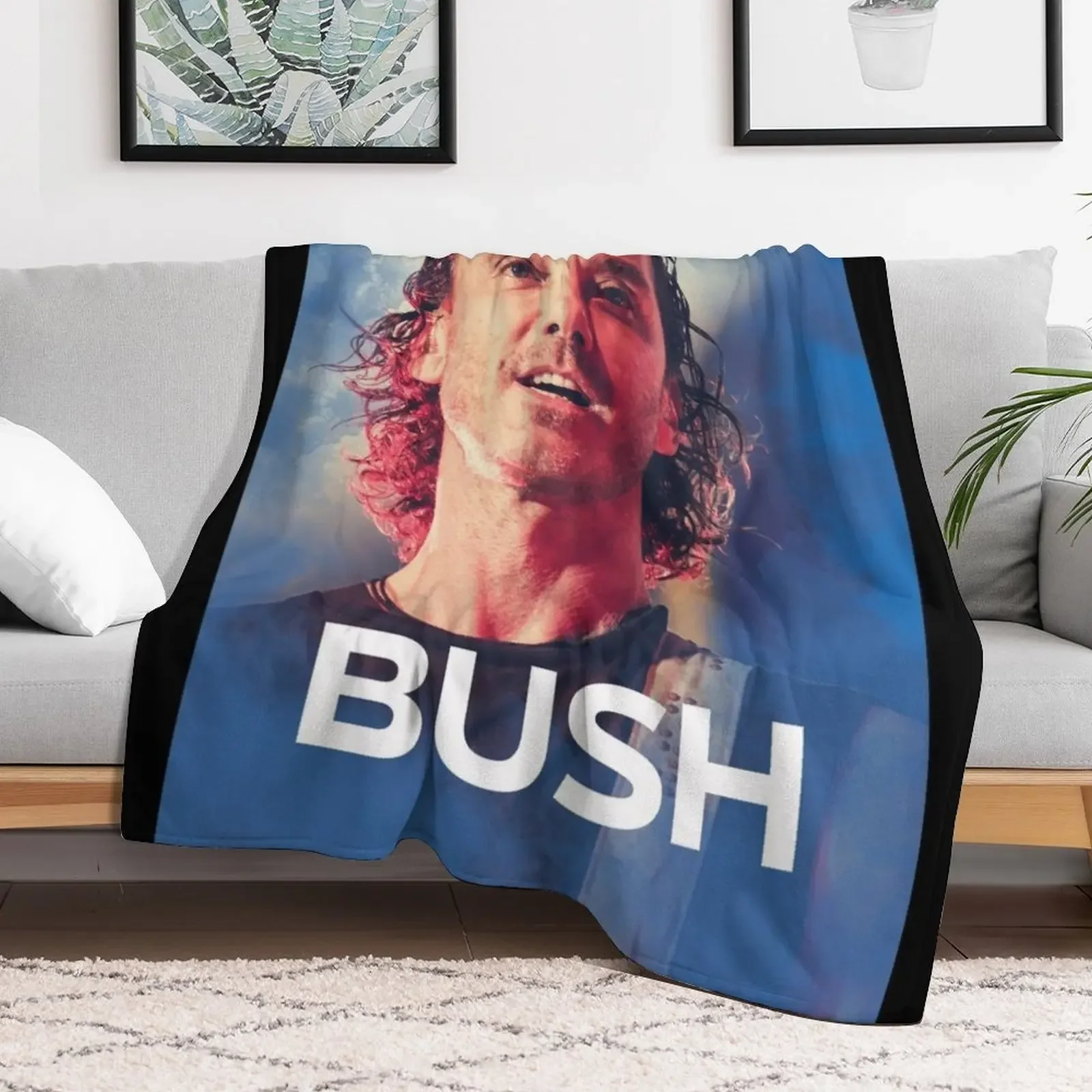 BUSH ROCK BAND Fan Tour live Edition Throw Blanket manga Thermals For Travel Blankets