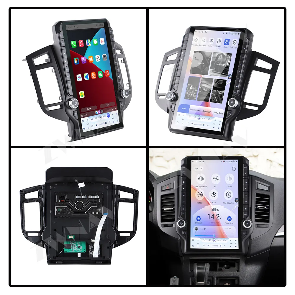 14.5” Vertical Split Screen For Mitsubishi Pajero 2007-2020 Android 15 Eye Protection Hi-Fi DSP 360° Surround View Plug & Play