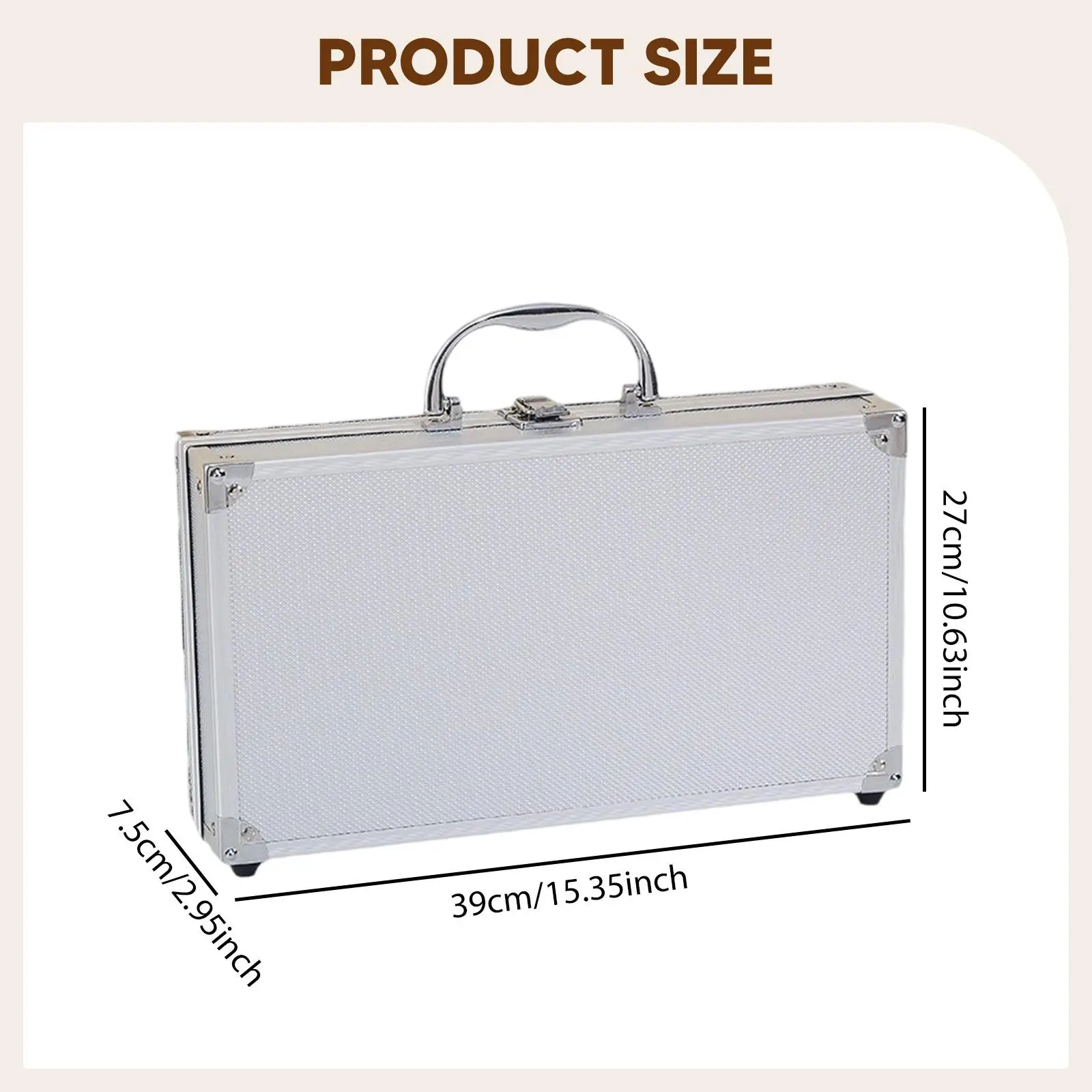 حقيبة ساعة بمقبض، منظم للساعة، حقيبة حمل محمولة مدمجة من سبائك الألومنيوم، صندوق ساعة فاخر لهدية الزوج