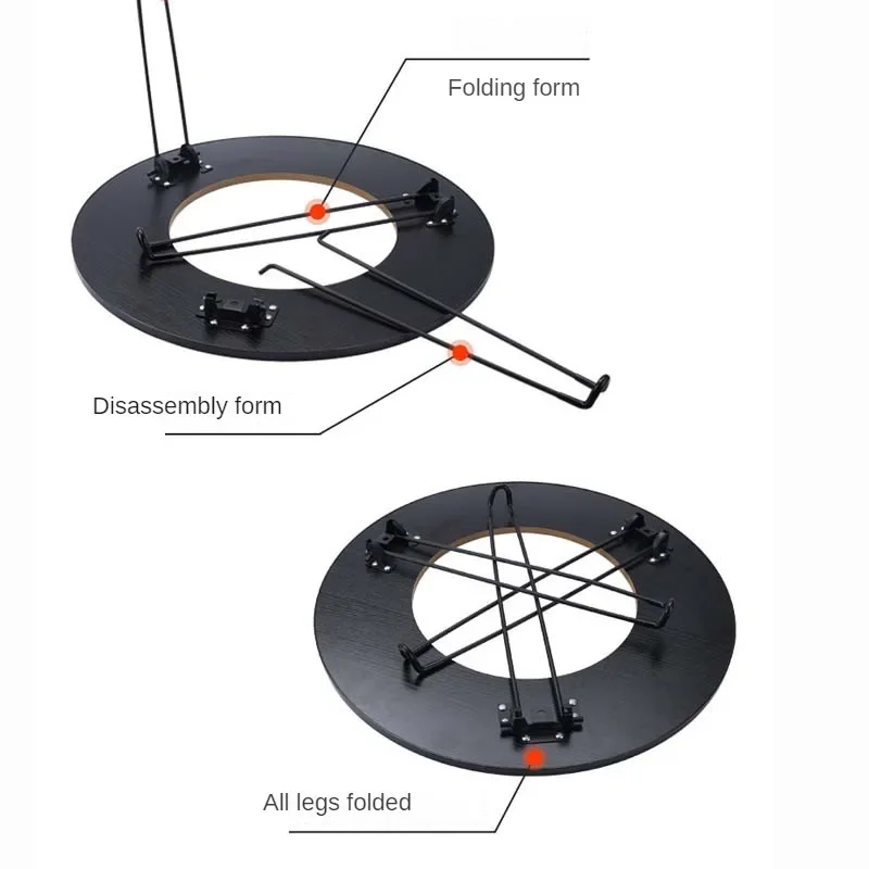 KRC CAMP Folding Barbecue Round Table Stove Portable Camping BBQ Charcoal Grill With Storage Bag Patio Tea Boiling 2024