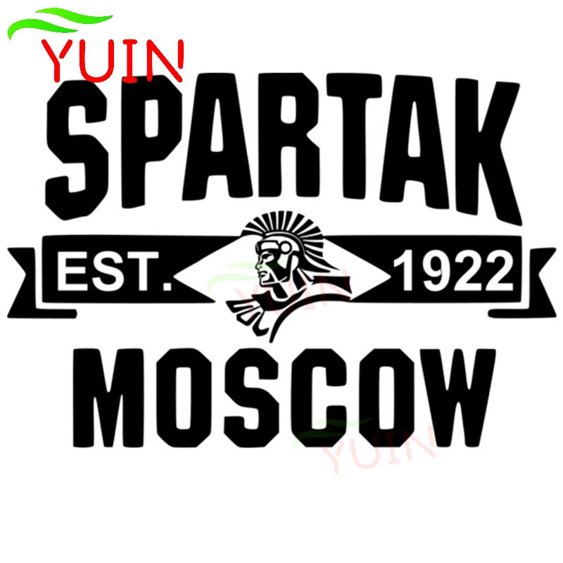 YUIN Funny Spartak Moscow Car Sticker Personality Cars Accessory PVC Body Window Decoration Decal Waterproof Anti-UV Stickers