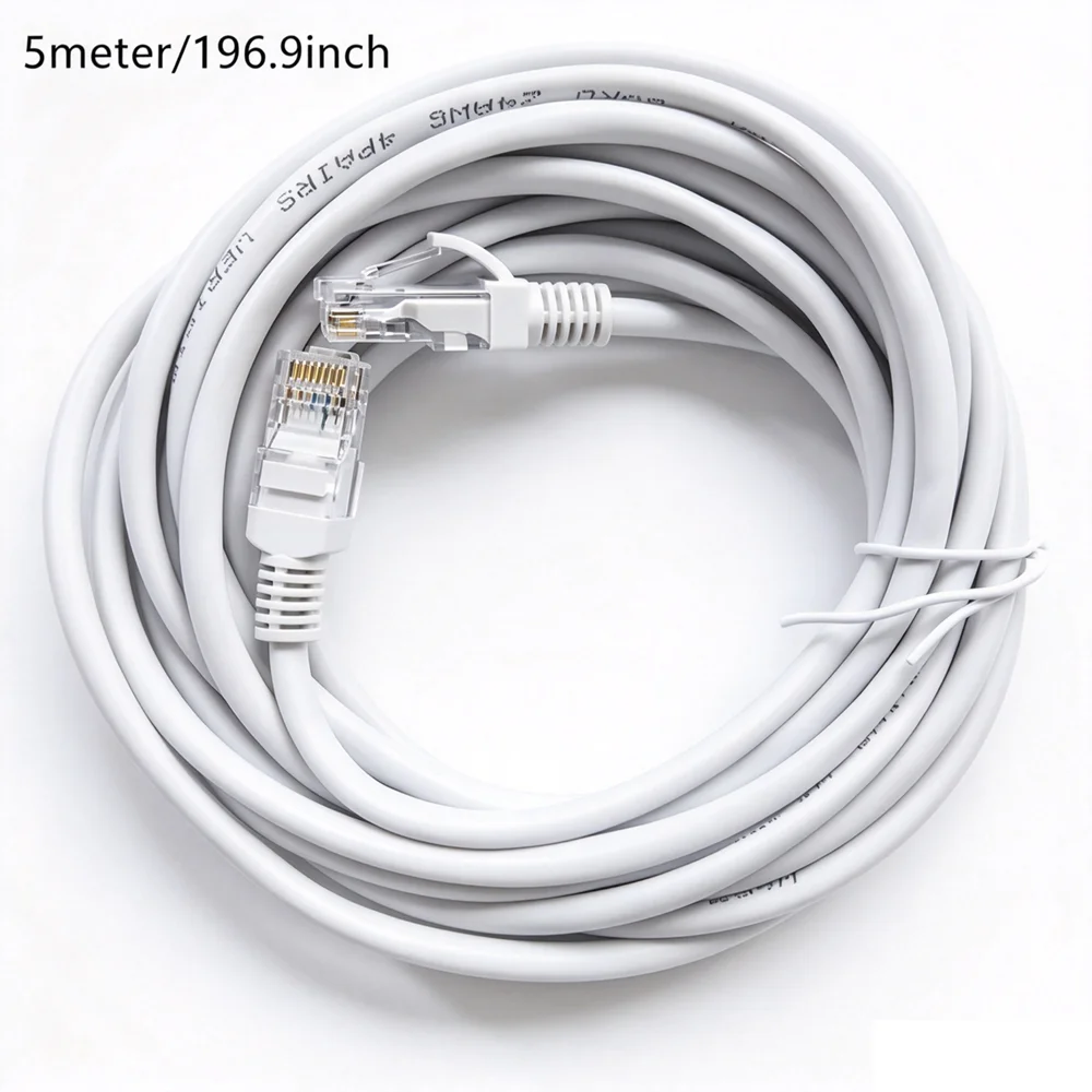 Cat5e Ethernet Cable High Speed Network RJ45 Wire Cord For POE Security Cameras System, PoE Switch, Computer