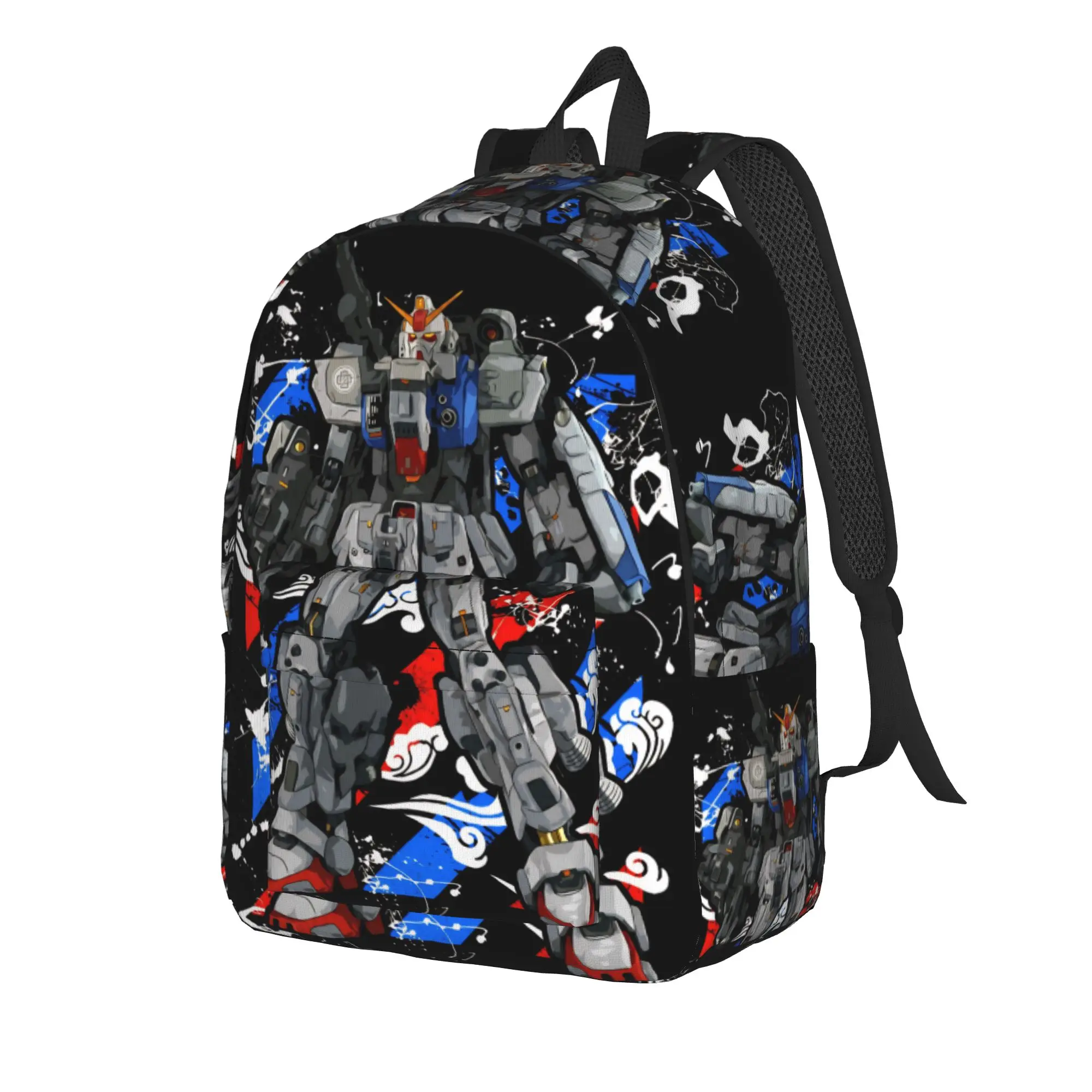 mobile suit gundams Backpack for Men Women Fashion High School Work Daypack  Laptop Shoulder Bag Gift